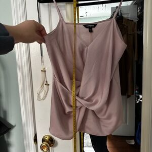 EXPRESS Women Pink Twist Front Cami Tank Top Size Medium